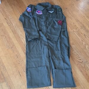 Rubie's Dark Green Jumpsuit with Colorful Patches
